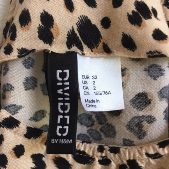 H&M: Leopard print tank Size 2 - Picture 2 of 3